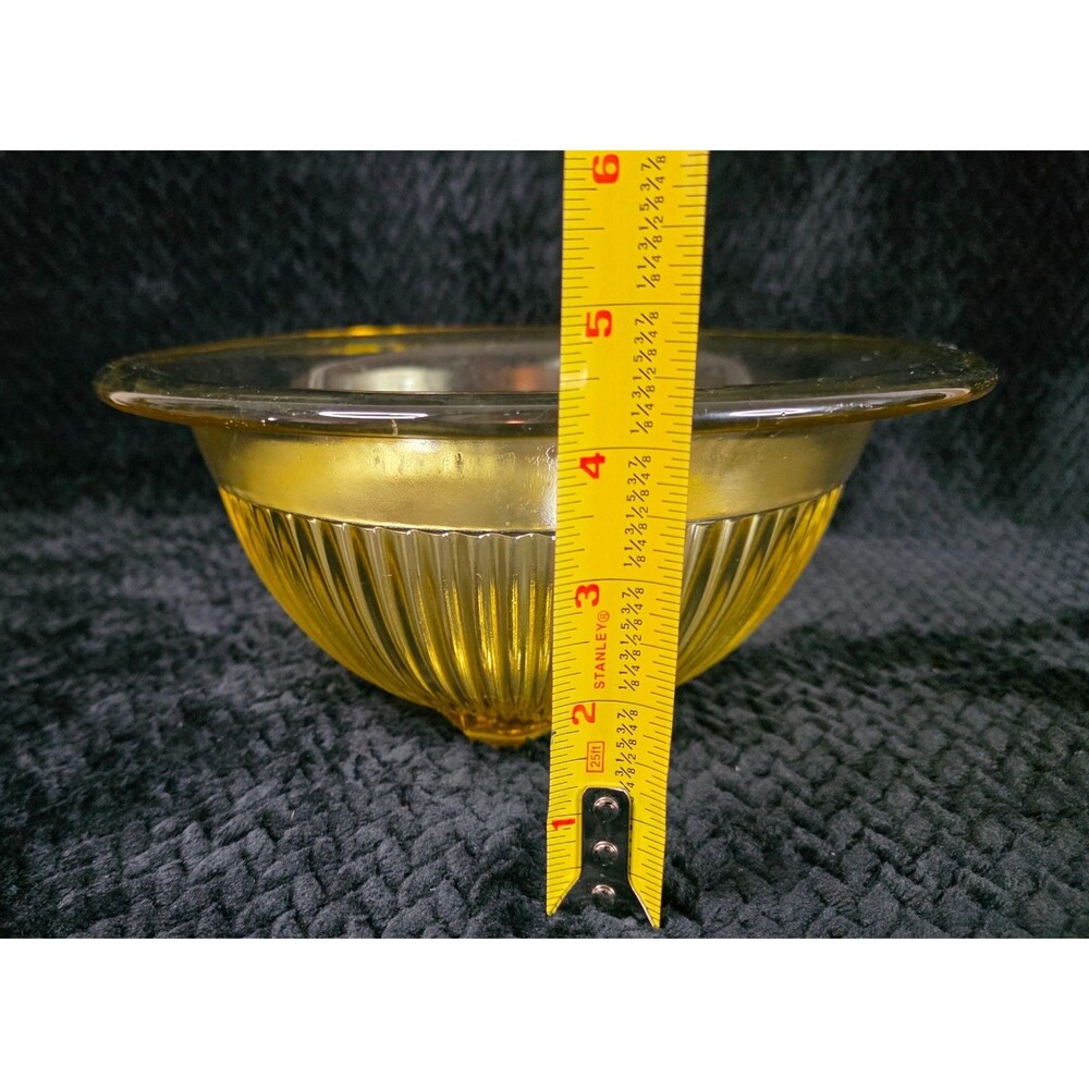 3 VTG "Golden Glow" Depression Glass Nesting Mixing Bowls by Federal Glass Co - Picture 11 of 14